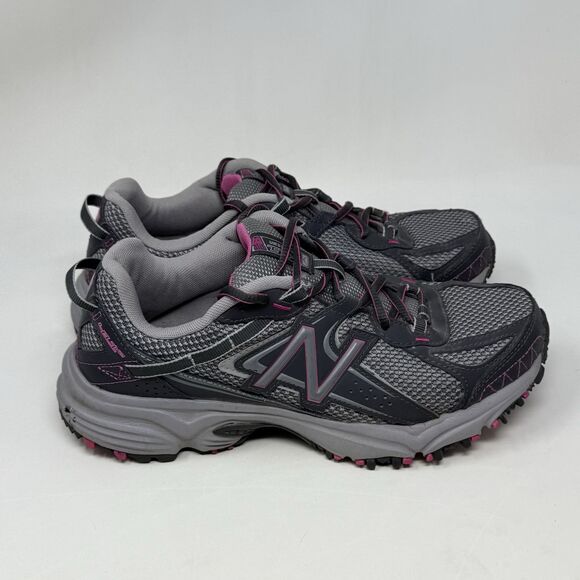New Balance 411v2 All Terrain Shoes Womens 9 D Wide Gray Running Trail Sneakers - Picture 3 of 15